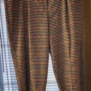 Houndstooth Patterned Women's Pants